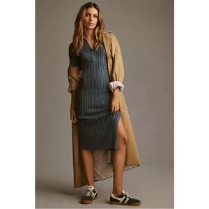 Daily Practice Ribknit Cotton Polo Dress size Small